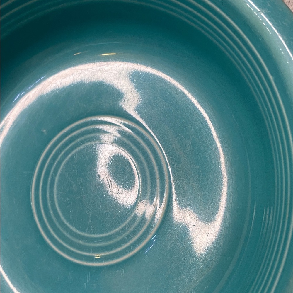 2 Fiestaware Vintage bowl Fiesta Original turquoise blue 6 3/4” - Picture 6 of 9